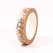 Load image into Gallery viewer, Gold Foil Orange Flower Washi Tape, Butterfly &amp; Rose Decorative Tape