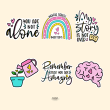 Load image into Gallery viewer, Be Kind to your Mind - Positive Mental Health Bullet Journal Decorative Vinyl St