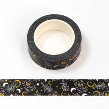 Load image into Gallery viewer, Celestial Gold Foil Magic Book Washi Tape