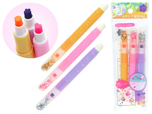 Highlighter Stamp Shape Pens - Pack of 3