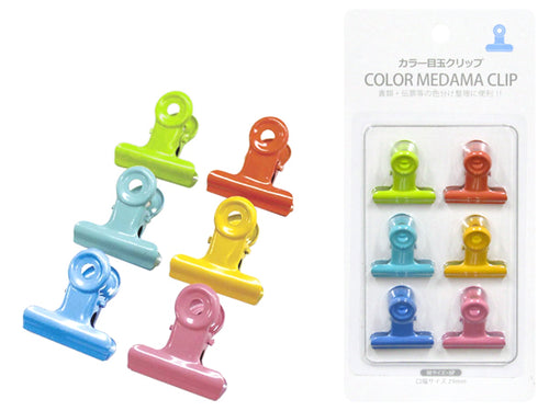 A group of Pastel Coloured Medama Bulldog Clip Set by GretelCreates.