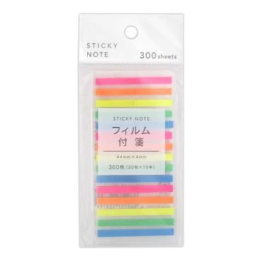 Simple Transparent Neon Sticky Notes