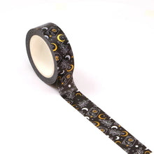 Load image into Gallery viewer, Celestial Gold Foil Magic Book Washi Tape