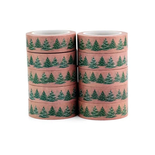 Pink Kawaii Christmas Tree Washi Tape