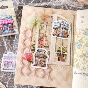 Cottage Core Country Store Floral Sticker Flakes