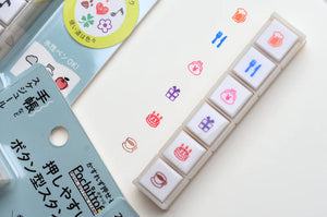 Kodomo No Kao Pochitto 6 Push Button Stamp - Hobbies - Push For It