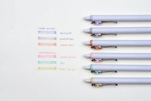 Load image into Gallery viewer, Five Limited Edition Uni-ball One Japanese Taste Pastel Colours - 0.5MM pens are lined up on a white surface.