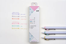 Load image into Gallery viewer, A pack of Limited Edition Uni-ball One Japanese Taste Pastel Colours - 0.5MM colored pencils and a package of Limited Edition Uni-ball One Japanese Taste Pastel Colours - 0.5MM colored pencils.