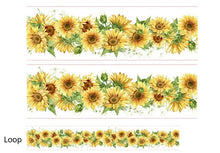 Load image into Gallery viewer, Wide Sunflower Washi Tape