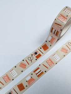 Stationery Supplies Scandi Hygge Style Washi Tape with Gold Foil Detailing - 2023 Advent Box - Day 1