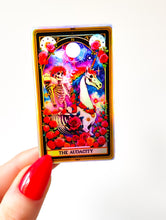 Load image into Gallery viewer, The Audacity Holographic Tarot Card Sticker  - Waterproof Decorative Vinyl Die Cut Sticker