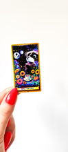 Load image into Gallery viewer, Spill the Tea Holographic Tarot Card Sticker  - Waterproof Decorative Vinyl Die Cut Sticker