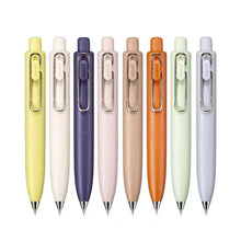 Load image into Gallery viewer, A group of Uni-Ball One P - Pocket Pens in Various Colours by uni-ball in a row.