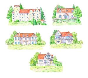 Cottagecore Country House Wide Washi Tape