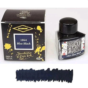 1864 Blue Black - 150th Anniversary Diamine Fountain Pen Ink 40ml