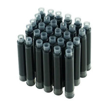 Load image into Gallery viewer, Black Ink Standard International 2.6mm Calibre Black Fountain Pen Cartridges, Coloured Ink Cartridges, Coloured Fountain Pen Ink