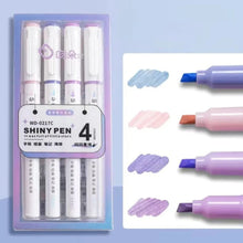 Load image into Gallery viewer, Sparkly Glitter Colours Highlighter Pen Set