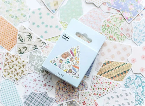 floral scrapbook sticker flakes