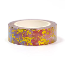 Load image into Gallery viewer, rainbow roses foil washi tape