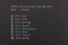 Load image into Gallery viewer, Zebra Sarasa Clip Milk Colour Series Pastel Gel Pen
