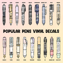 Load image into Gallery viewer, Once More With Love Popular Pens Vinyl Decals