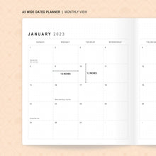 Load image into Gallery viewer, Wonton in a Million 2023 Weekly Vertical Planner - PU Leather - A5W (Full Year)