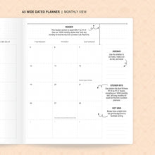 Load image into Gallery viewer, Wonton in a Million 2023 Weekly Vertical Planner - PU Leather - A5W (Full Year)