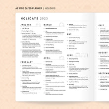Load image into Gallery viewer, Wonton in a Million 2023 Weekly Vertical Planner - PU Leather - A5W (Full Year)