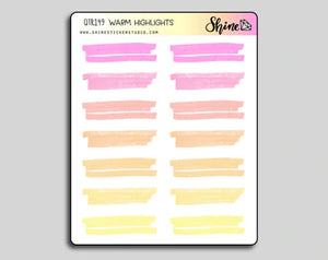 clear highlight stickers - shine sticker studio warm