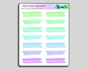 clear highlight stickers - shine sticker studio cool