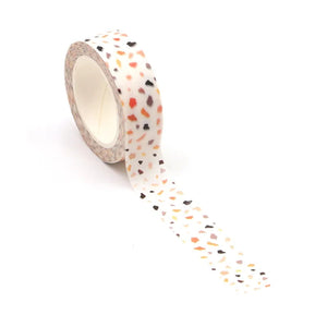 Pink Terrazzo Washi Tape, Minimal Speckled Decorative Tape
