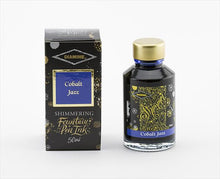 Load image into Gallery viewer, cobalt jazz - 50ml diamine shimmering fountain pen ink