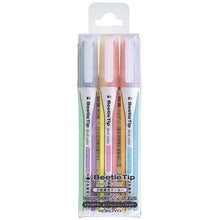 Load image into Gallery viewer, kokuyo beetle tip 3 way dual colour soft highlighter pen full set of 3