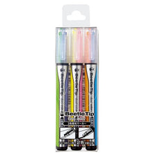 Load image into Gallery viewer, kokuyo beetle tip 3 way dual colour  highlighter pen full set of 3
