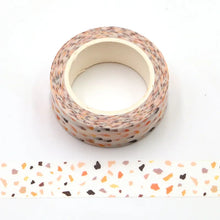 Load image into Gallery viewer, Pink Terrazzo Washi Tape, Minimal Speckled Decorative Tape