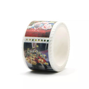 flower stamp washi tape