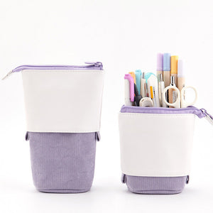 pastel pop up telescopic pencil case - multiple colour options purple