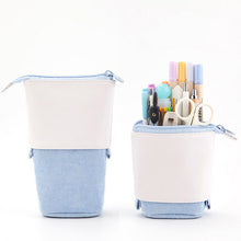 Load image into Gallery viewer, pastel pop up telescopic pencil case - multiple colour options blue