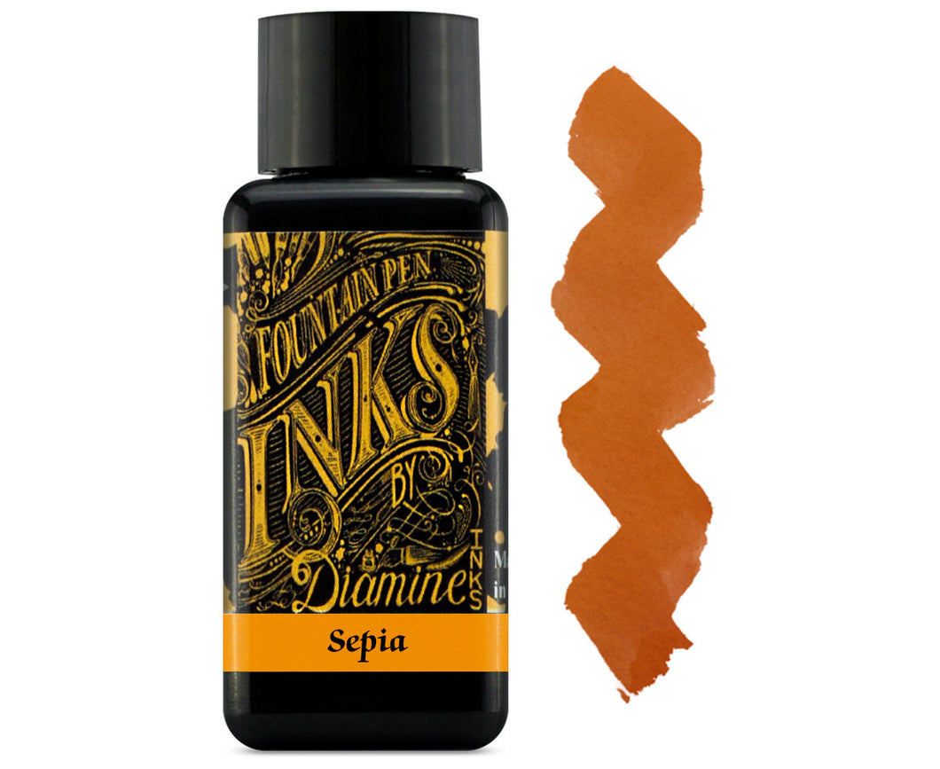 sepia diamine ink - 30ml