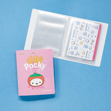 Load image into Gallery viewer, Soy Pocky Pastel Sticker Album  ( One pocket per page, fits quarter sheets) 3.5X4.5&quot; - Wonton in a Million