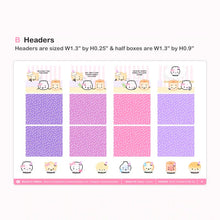 Load image into Gallery viewer, bubble tea 2.0 (hobonichi cousin) weekly sticker kit - wonton in a million