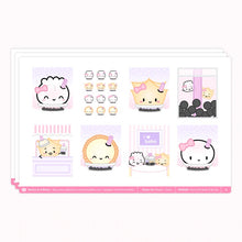 Load image into Gallery viewer, bubble tea 2.0 (hobonichi cousin) weekly sticker kit - wonton in a million