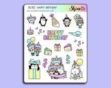 Load image into Gallery viewer, happy birthday deco stickers