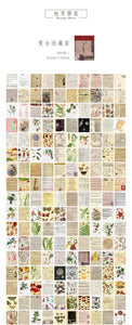 A large collection of GretelCreates' Floral Vellum Ephemera Book for Journals and Scrapbooking.