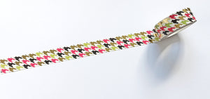 foiled houndstooth washi tape