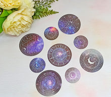 Load image into Gallery viewer, mystic celestial moon pet decorative sticker flakes