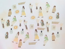 Load image into Gallery viewer, Q-lia Transparent Femme Closet Fashion Girl Sticker Flakes  - Nostalgic