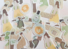 Load image into Gallery viewer, Q-lia Transparent Femme Closet Fashion Girl Sticker Flakes  - Nostalgic