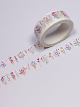 Load image into Gallery viewer, Colourful Wildflower Washi Tape