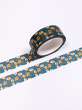 Load image into Gallery viewer, Teal Spring Daffodils Washi Tape